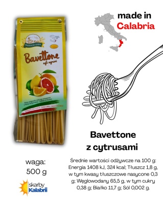 Bavettone z owocami cytrusowymi 500gr