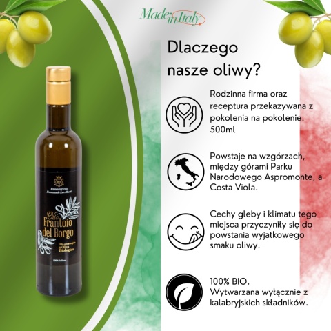 Bio oliwa z oliwek 0,5L z certyfikatem
