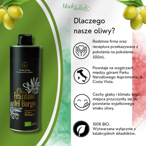 Bio oliwa z oliwek z certyfikatem 500ml