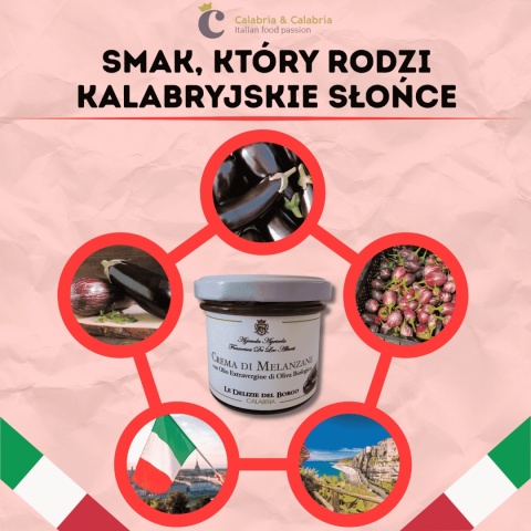 Krem z bakłażana z czarnym czosnkiem i BIO oliwą 100g