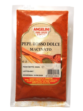 Pepe rosso dolce macinato 80gr