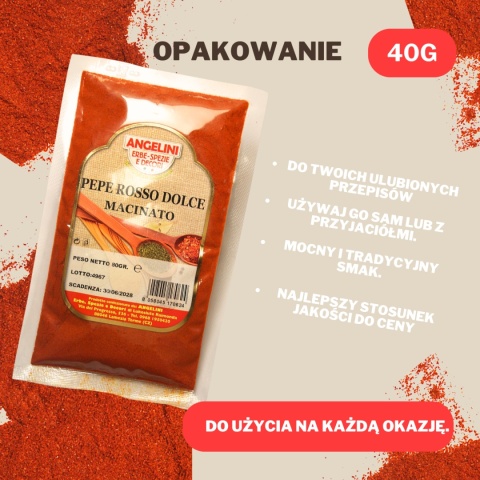 Pepe rosso dolce macinato 80gr