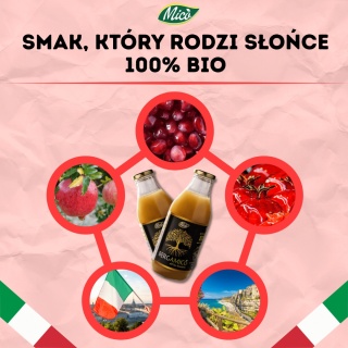 Sok z Granatu 750ml, prosto z Kalabrii, Eko plantacja MICO