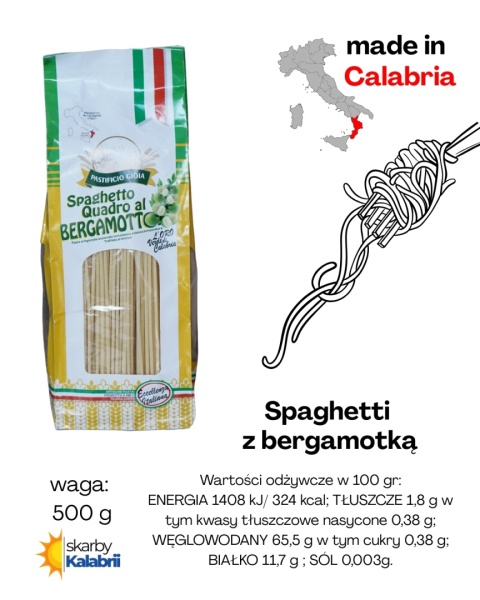 Spaghetti z bergamotką 500gr