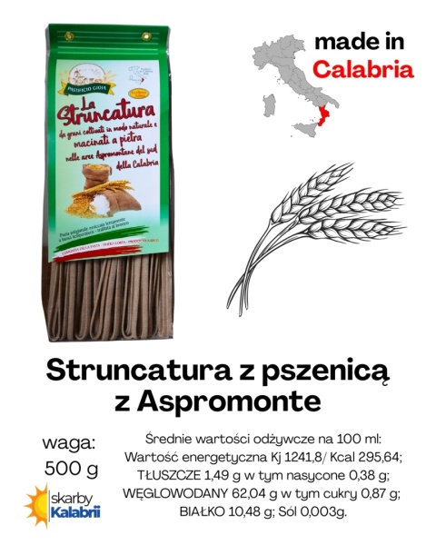 Struncatura z pszenicą z Aspromonte 500gr