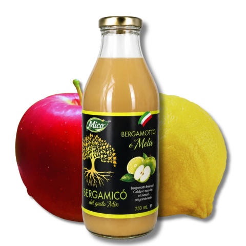 Sok NFC - Bergamotka z jabłkiem 750ml, prosto z Kalabrii
